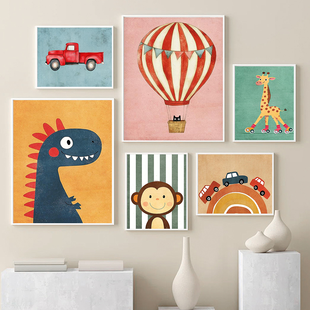 Funny Animals Tiger Lion Frog  - Baby Nursery Animal Pictures avaliação e preço