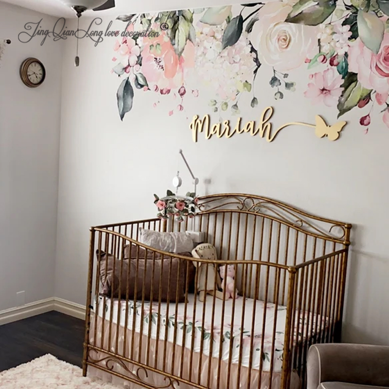 Custom Name Sign: Baby Girl Nu - Baby Nursery Decor Girl avaliação e preço