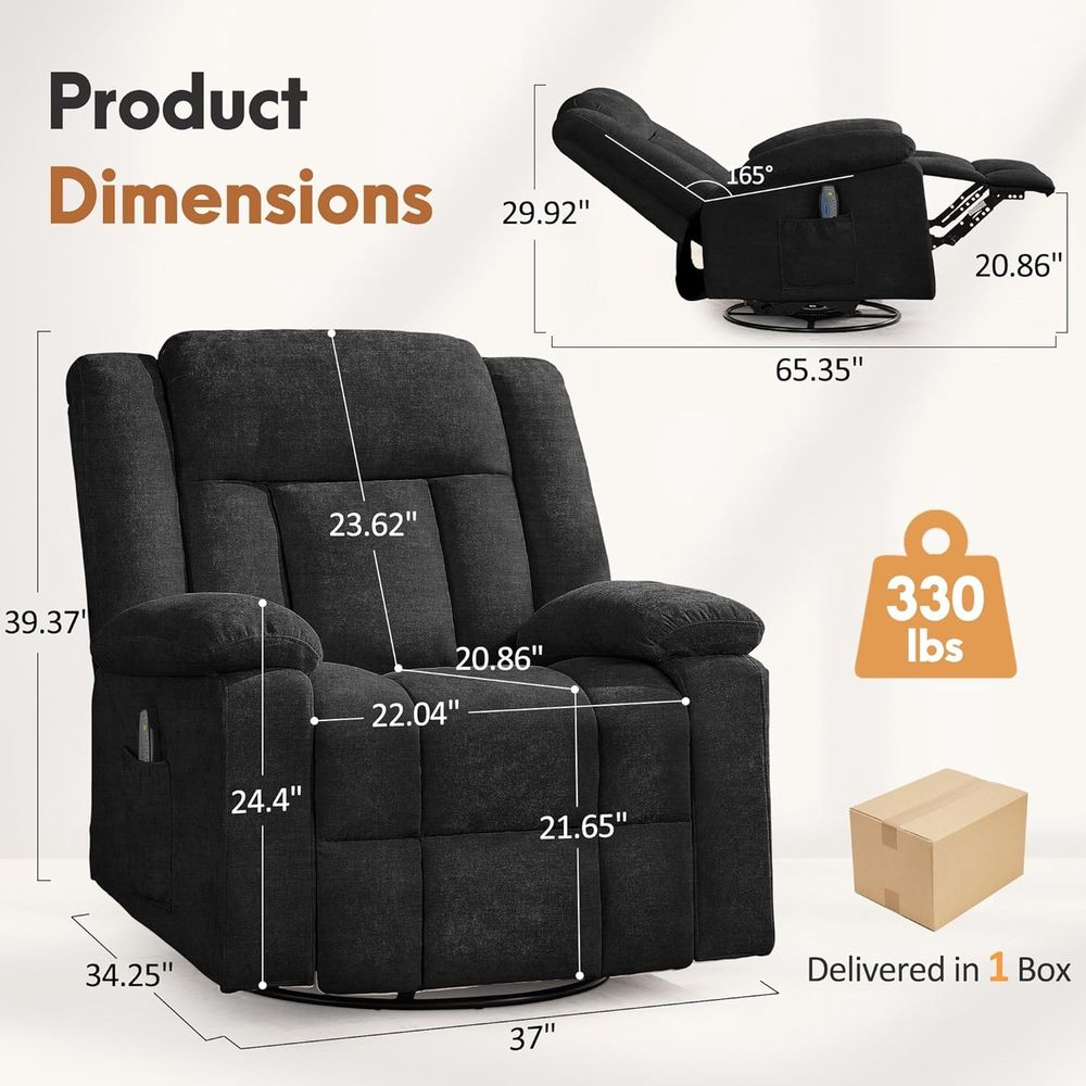 Luxury 360° Swivel Rocker Recl - Rocking Chair Nursery avaliação e preço