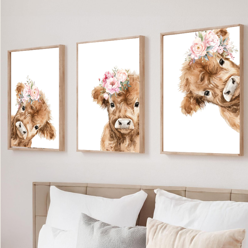 (2D canvas painting)  Cute Pee - Baby Nursery Decor Girl avaliação e preço
