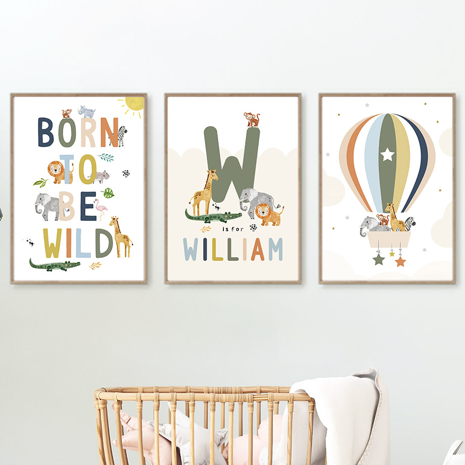 Crocodile Balloon Lion Elephan - Baby Nursery Animal Pictures avaliação e preço