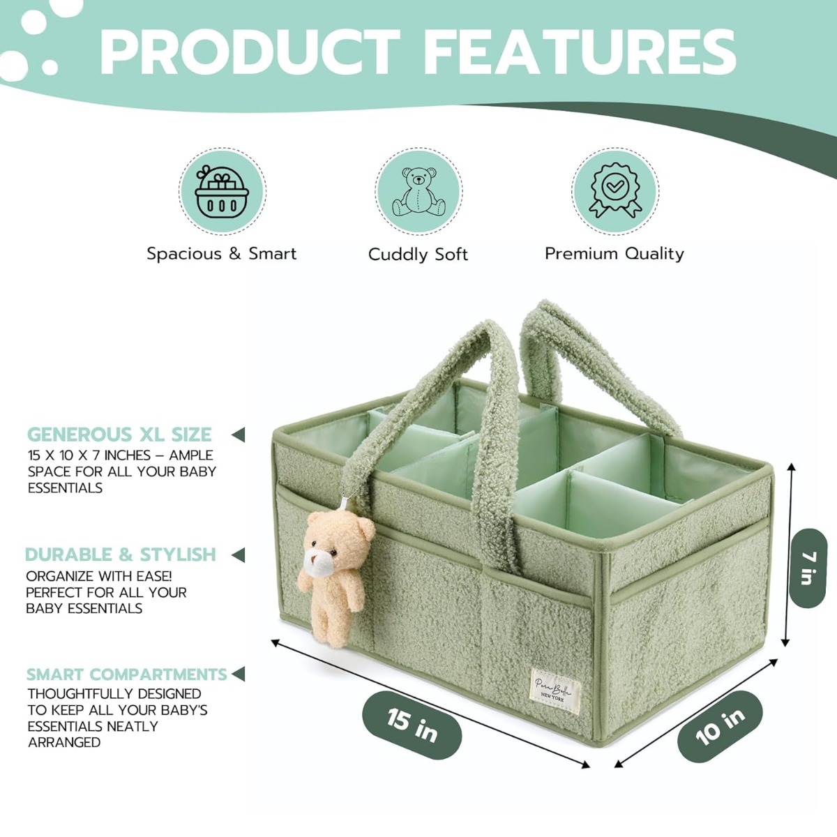 Baby Diaper Caddy Organizer, N - Baby Nursery Backpack avaliação e preço