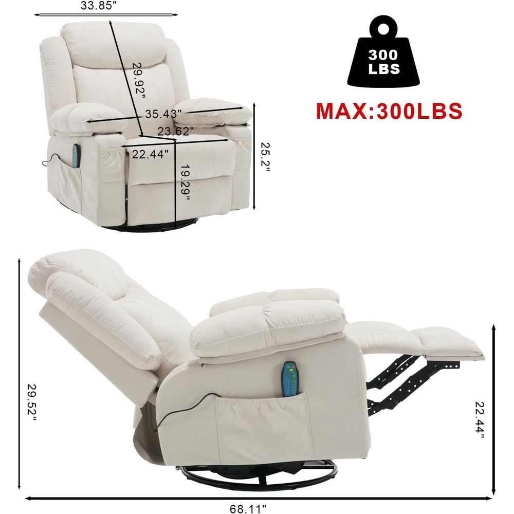 Rocker Recliner Chair with Mas - Rocking Chair Nursery avaliação e preço