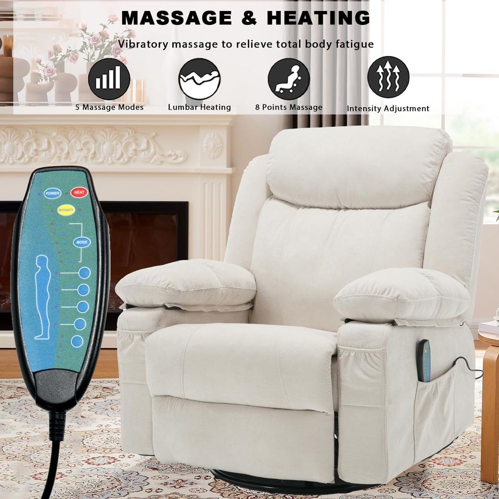 Rocker Recliner Chair with Mas - Rocking Chair Nursery avaliação e preço