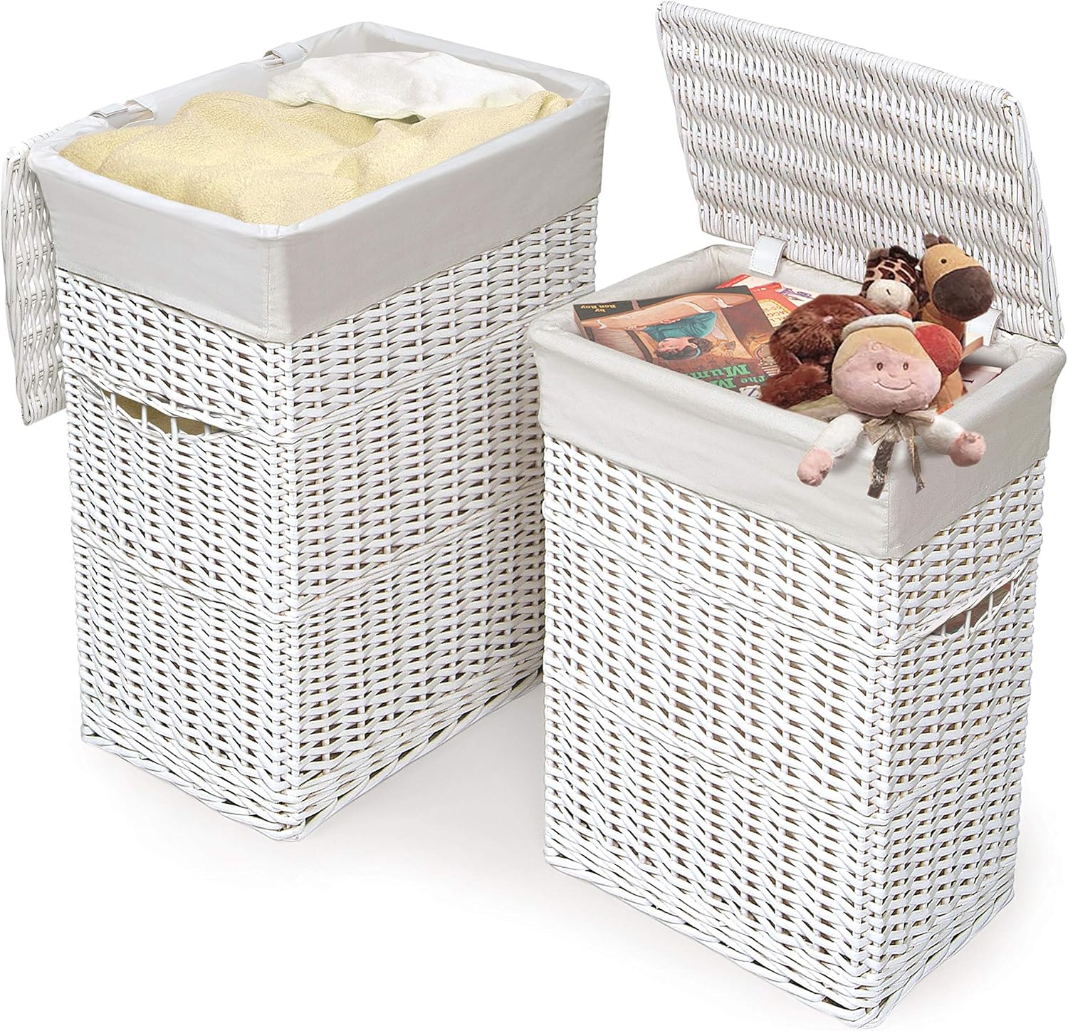 Wicker Nursery Laundry Hampers - Baby Nursery Hamper With Lid avaliação e preço