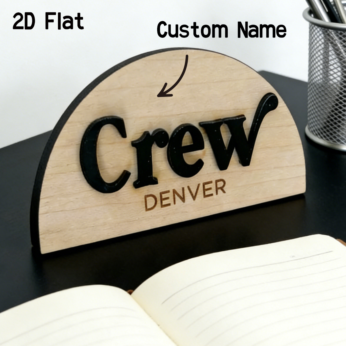 1Pc Cutom Crescent Wooden Acry - Baby Nursery Room avaliação e preço