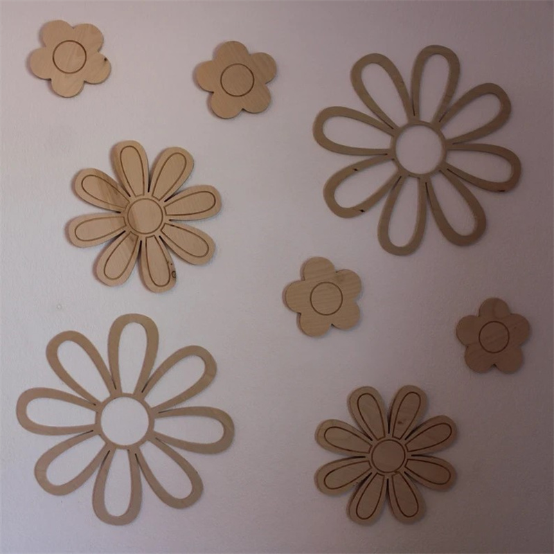 Ins Wooden Daisy Wall Flowers  - Baby Nursery Decor Girl avaliação e preço