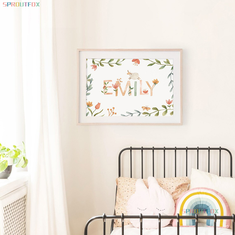 Nursery Canvas Painting Name C - Baby Nursery Animal Pictures avaliação e preço