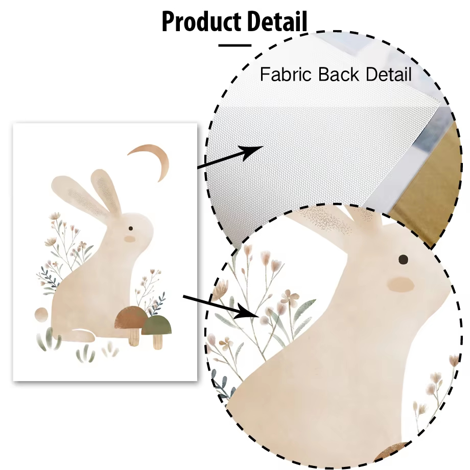 Boho Rabbit Fox Hedgehog Bird  - Baby Nursery Animal Pictures avaliação e preço