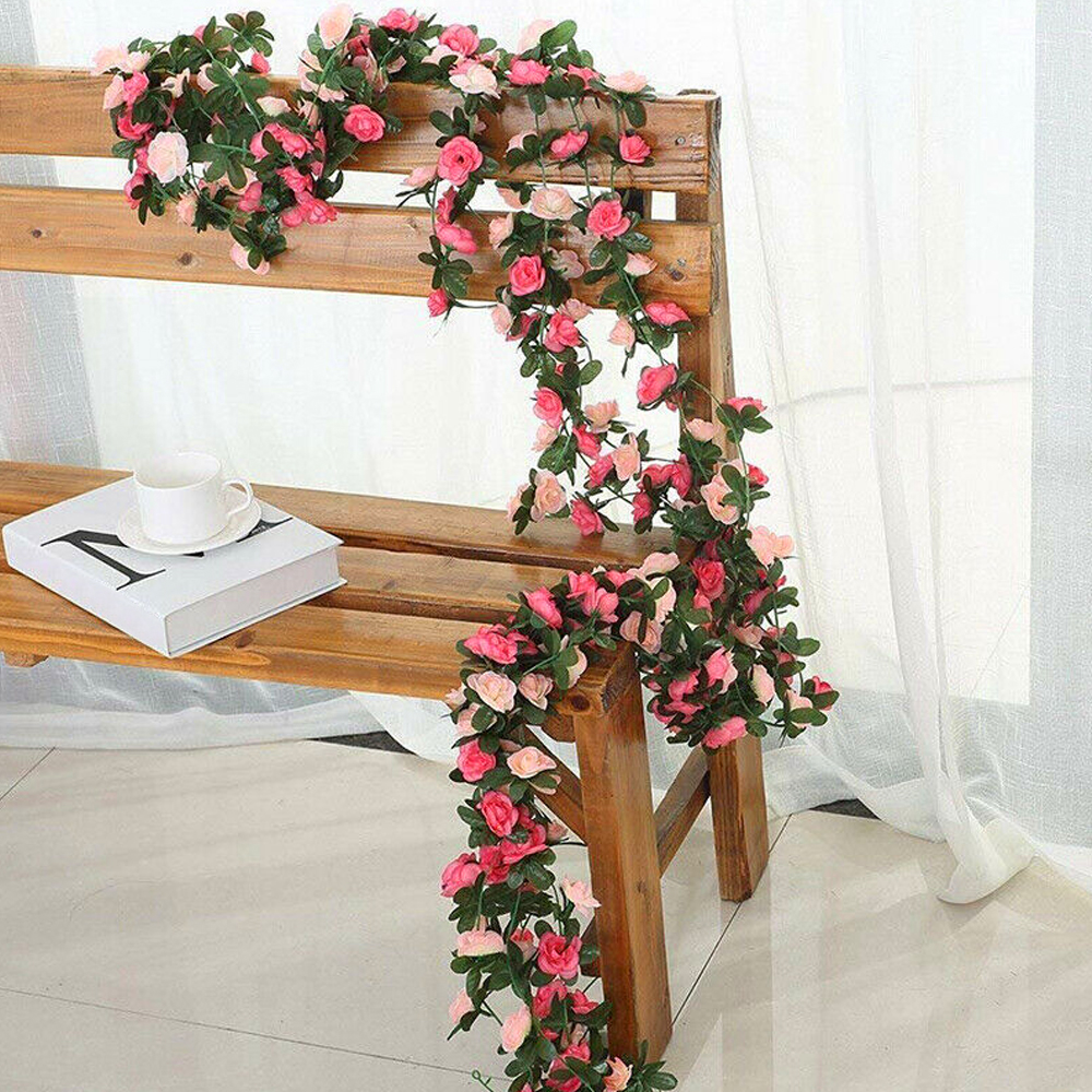 8.2ft Artificial Rose Garland  - Baby Nursery Decor Girl avaliação e preço
