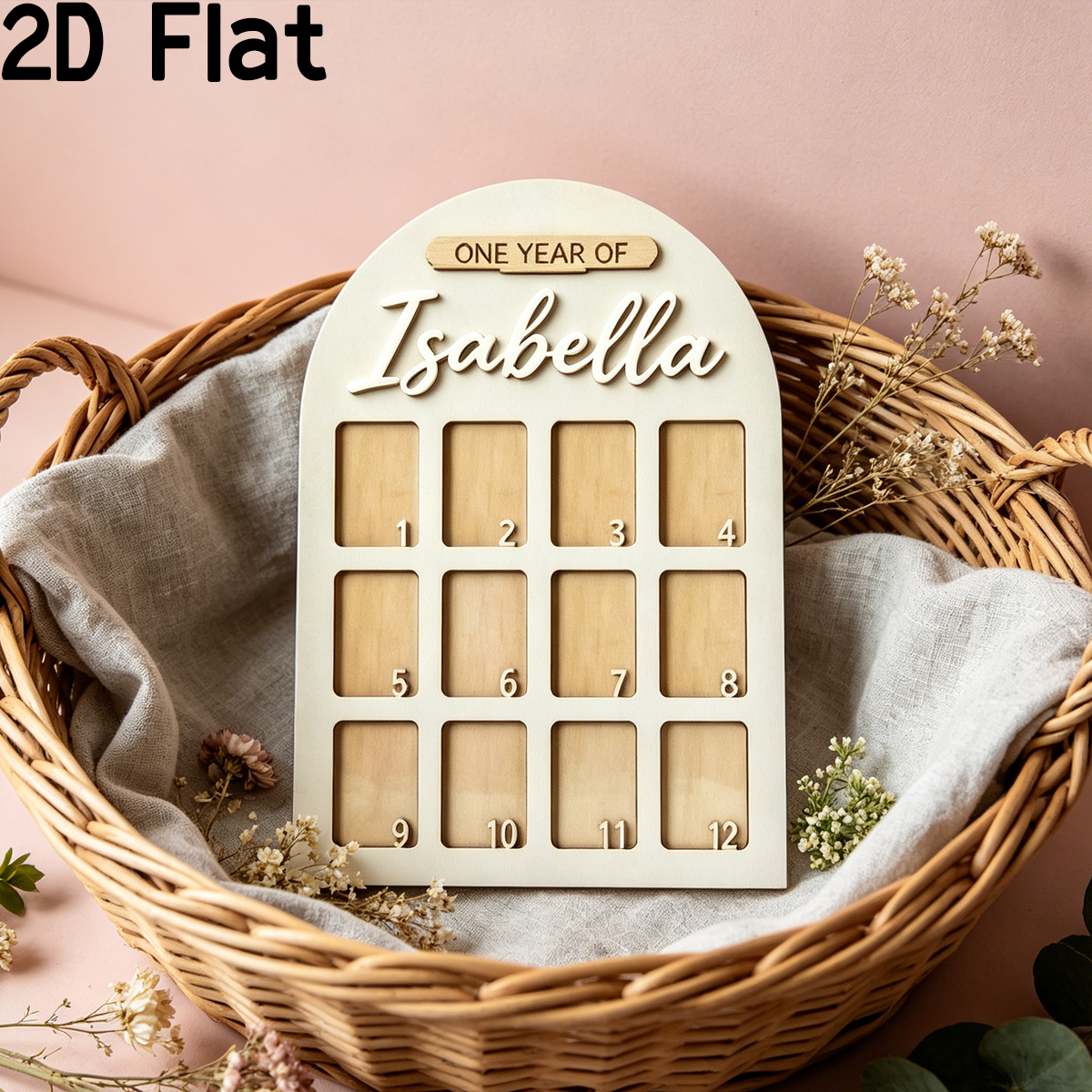 1Pc Custom Photo Record Board  - Baby Nursery Ornaments avaliação e preço