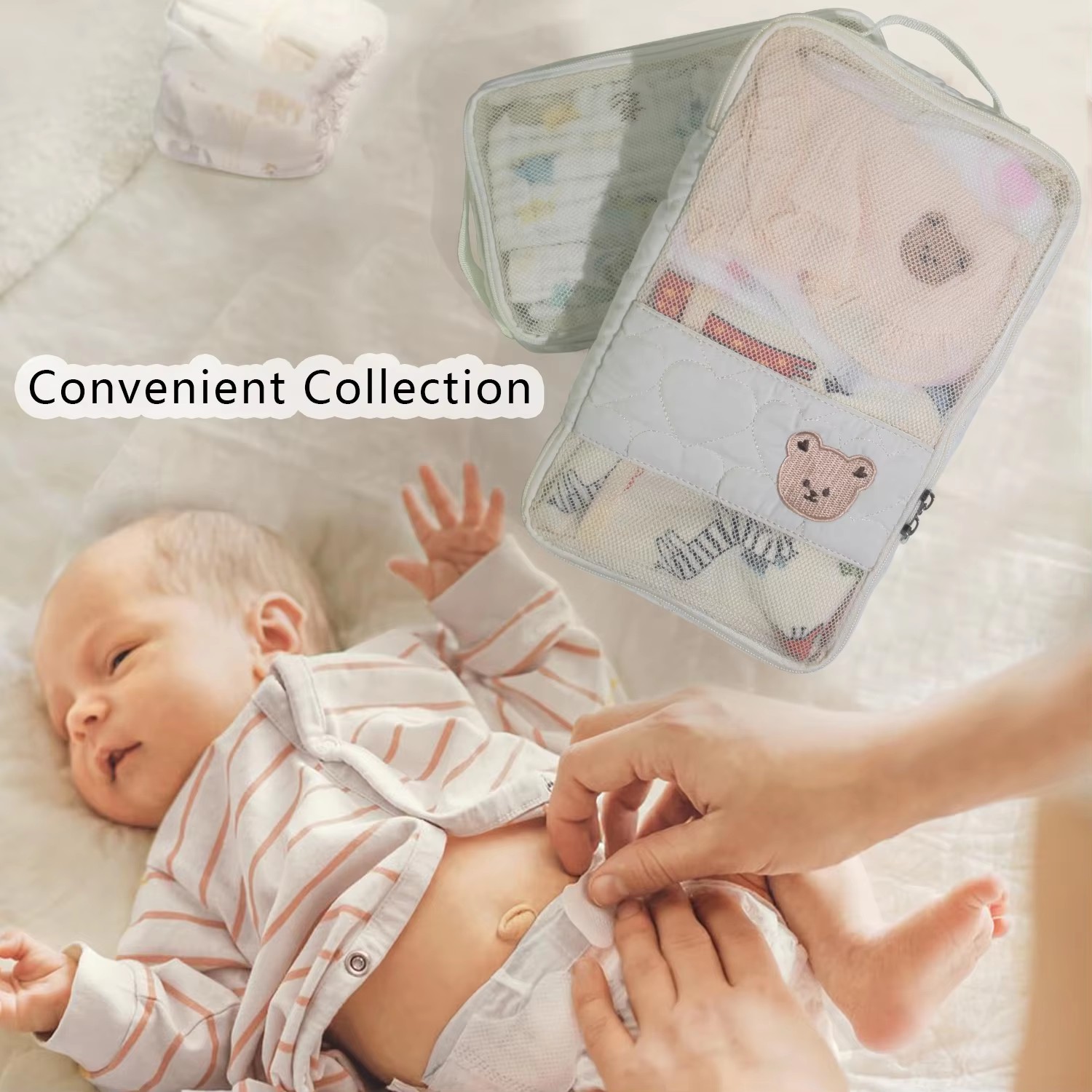 Portable Baby Diaper Storage B - Baby Nursery Organization Ideas avaliação e preço