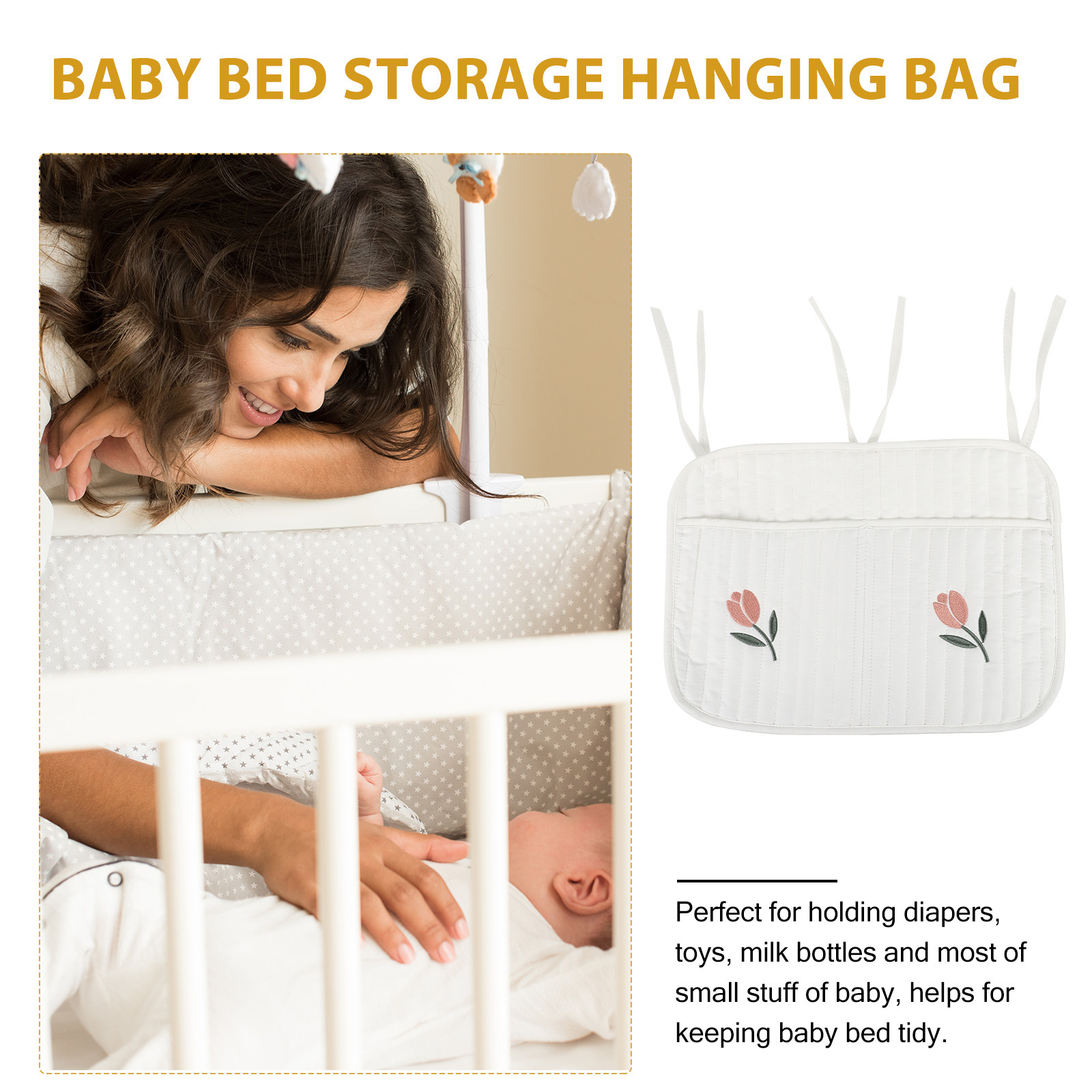 Crib Hanging Diaper Organizer  - Baby Bag Nursery avaliação e preço