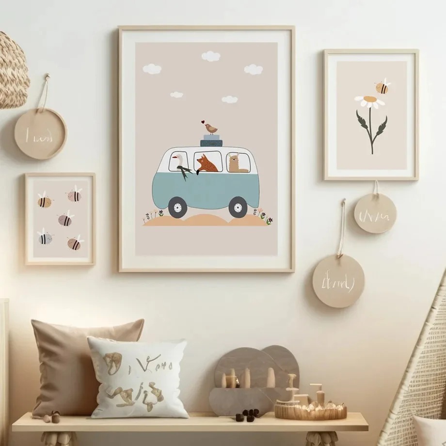 Funny Cartoon Duck Squirrel Be - Baby Nursery Animal Pictures avaliação e preço