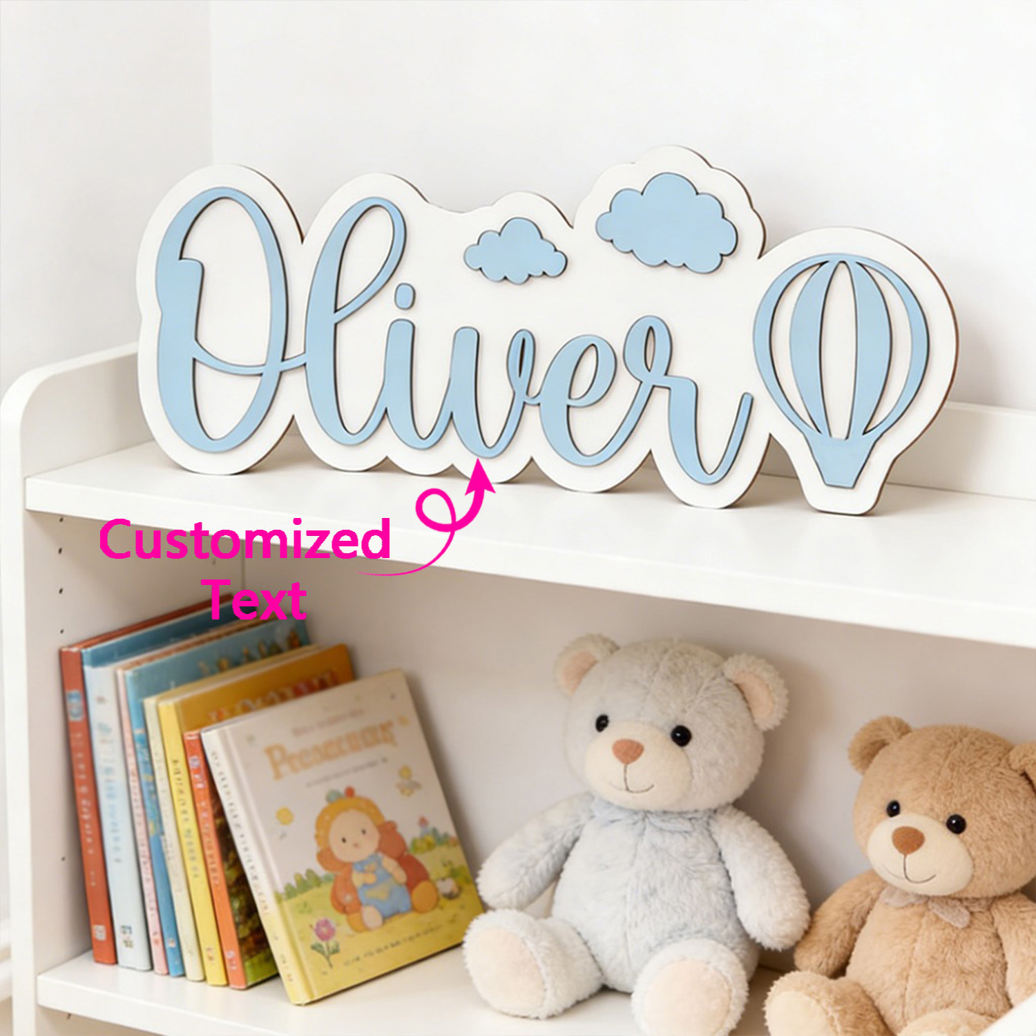 Personalized Hot Air Balloon & - Baby Nursery Ornaments avaliação e preço
