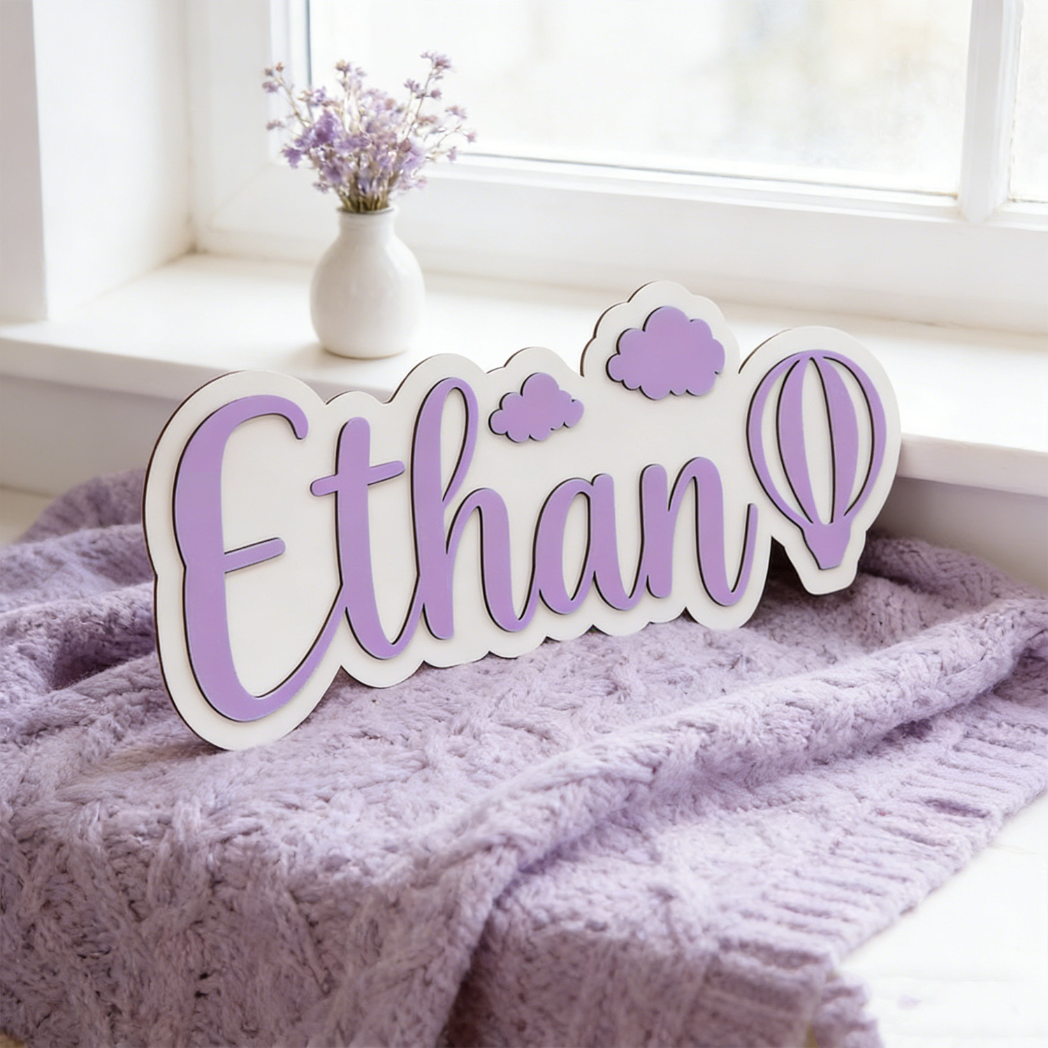 Personalized Hot Air Balloon & - Baby Nursery Ornaments avaliação e preço