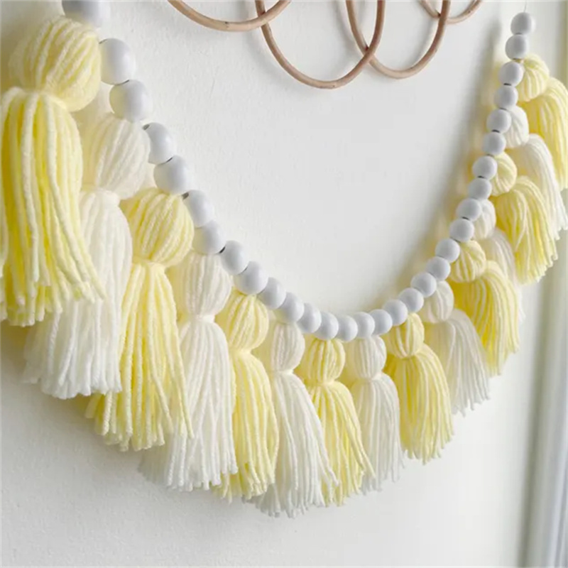 Yellow Boho Tassel Garlands Wa - Baby Nursery Yellow Walls avaliação e preço
