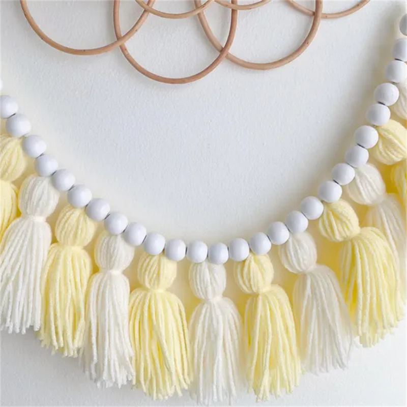 Yellow Boho Tassel Garlands Wa - Baby Nursery Yellow Walls avaliação e preço