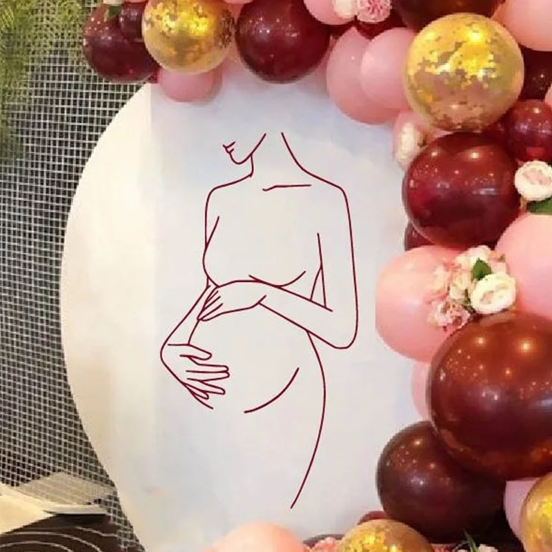 Pregnant Woman art, Gender Rev - Baby Nursery Gender Neutral avaliação e preço