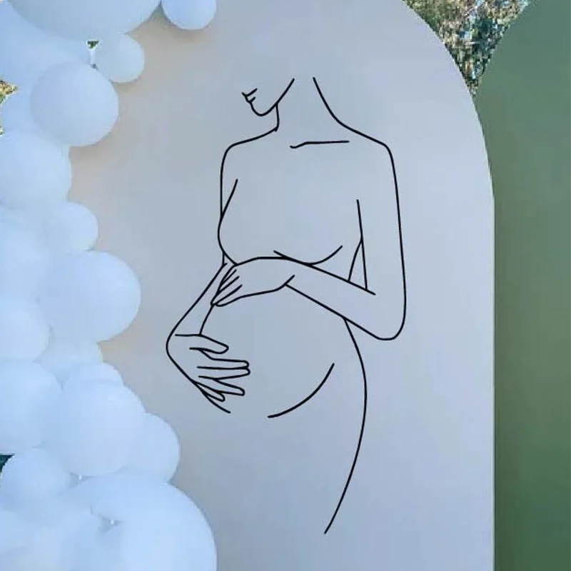 Pregnant Woman art, Gender Rev - Baby Nursery Gender Neutral avaliação e preço