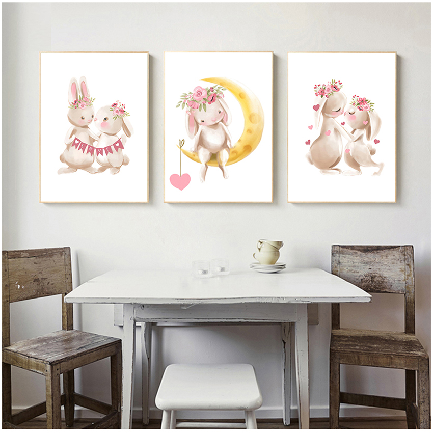 Pink Flowers Cartoon Picture G - Baby Nursery Animal Pictures avaliação e preço