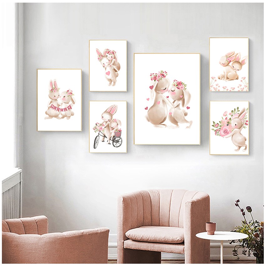 Pink Flowers Cartoon Picture G - Baby Nursery Animal Pictures avaliação e preço