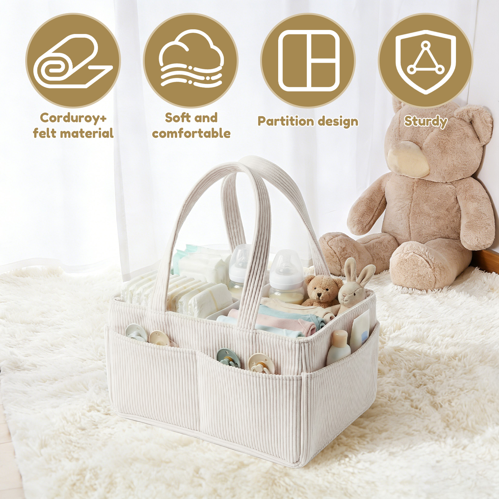 Baby Diaper Caddy Organizer Po - Baby Nursery Organization Ideas avaliação e preço