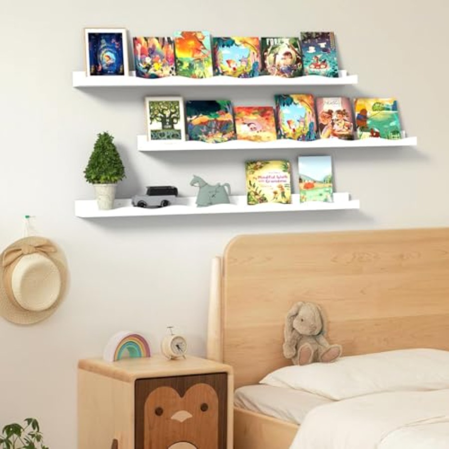 Floating Bookshelf for Floatin - Baby Nursery Shelf avaliação e preço
