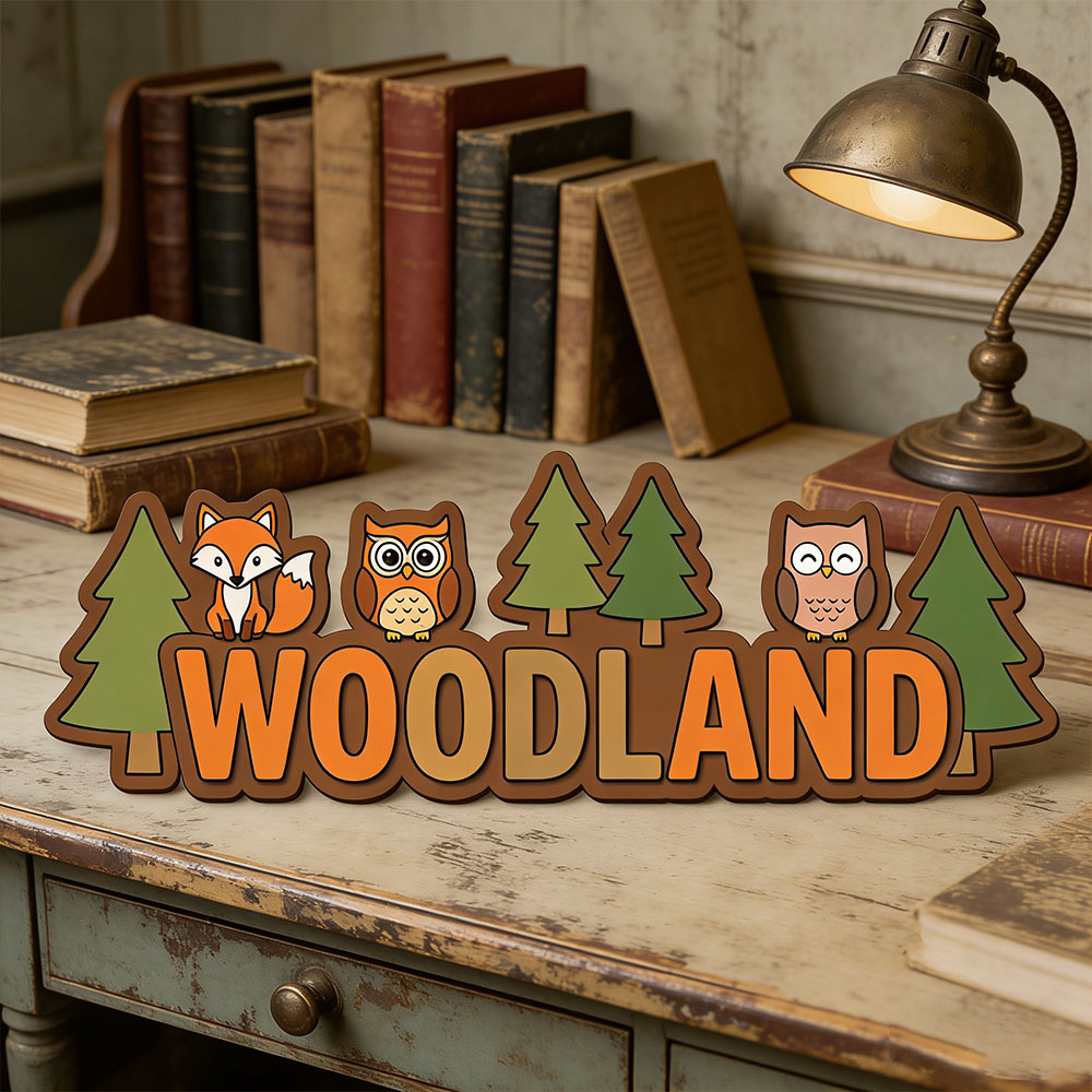 Personalized Rustic Forest Ani - Baby Nursery Gender Neutral avaliação e preço
