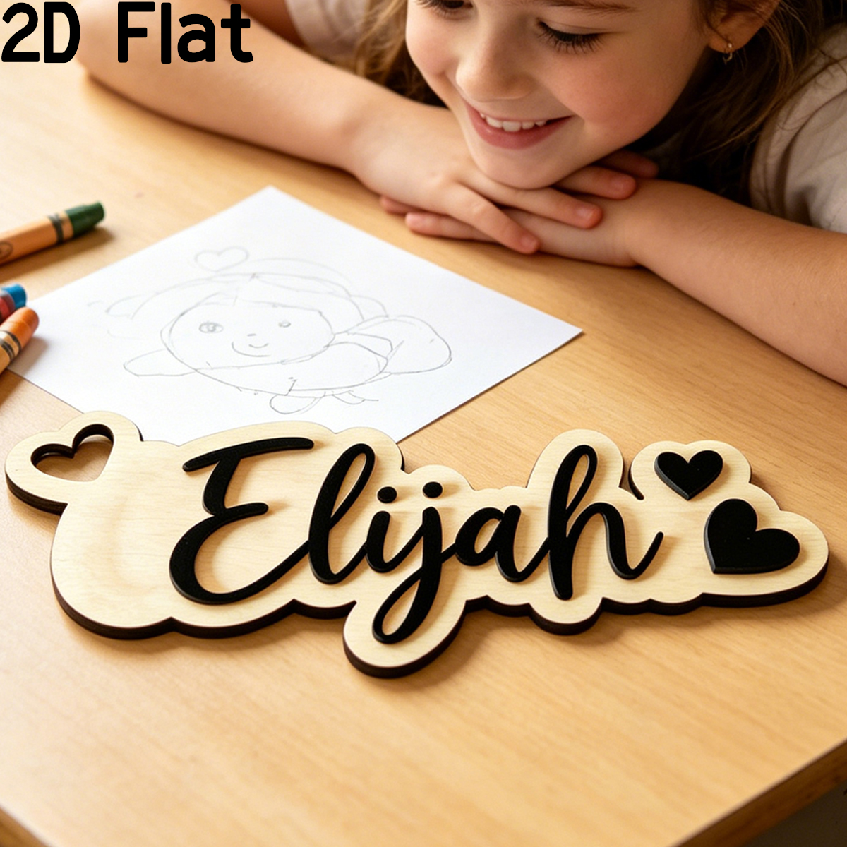 1Pc Custom Love Decor Wooden A - Baby Nursery Room avaliação e preço