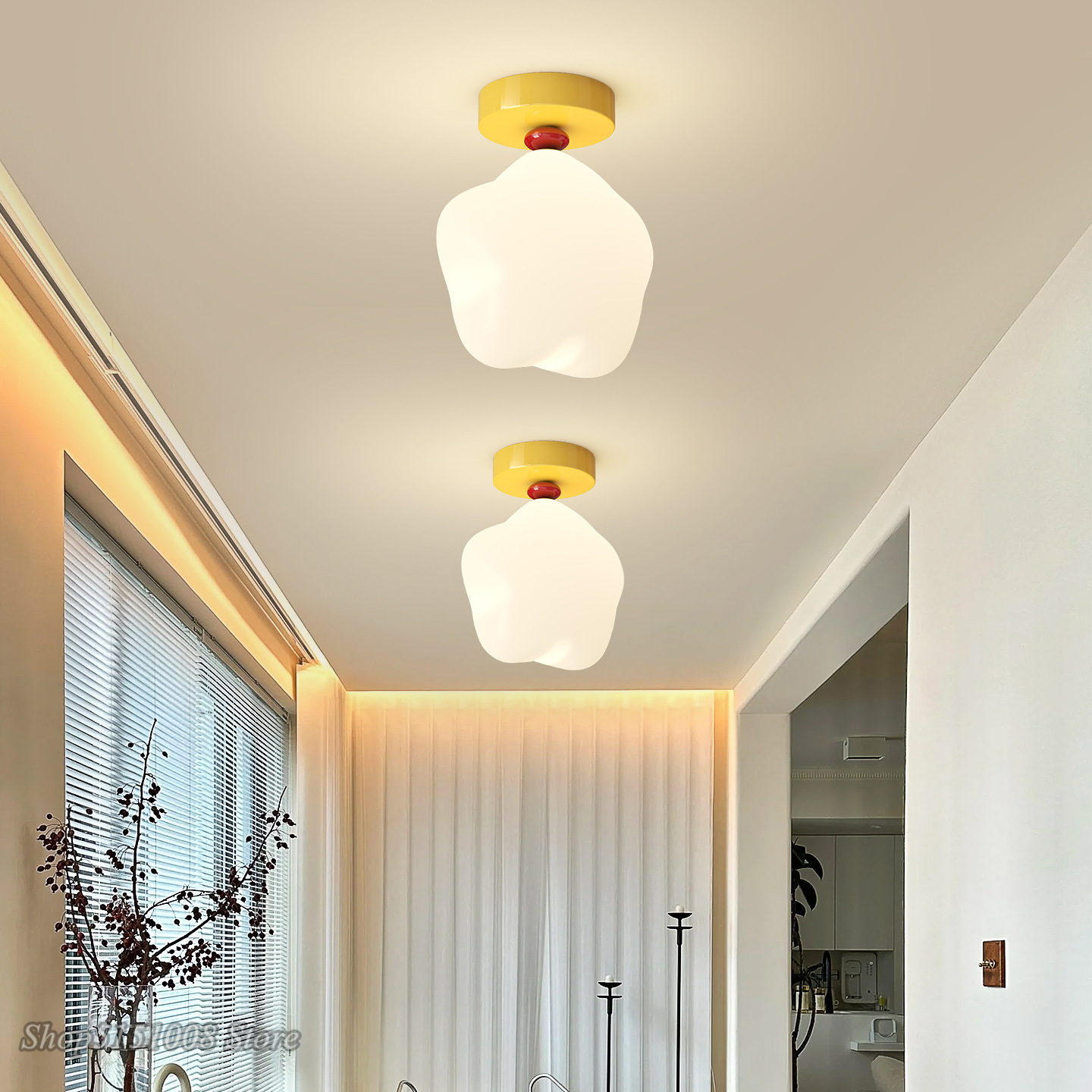 Girl Boy Children's Room  LED  - Baby Nursery Yellow Walls avaliação e preço