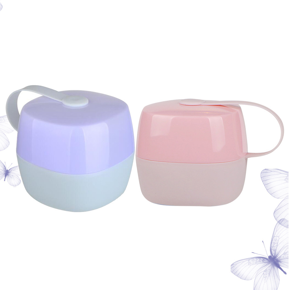 2Pcs Baby Pacifier Boxes Food  - Diaper Wallet Portable avaliação e preço
