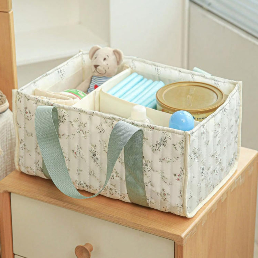 Floral Diaper Caddy Organizer, - Baby Bag Nursery avaliação e preço