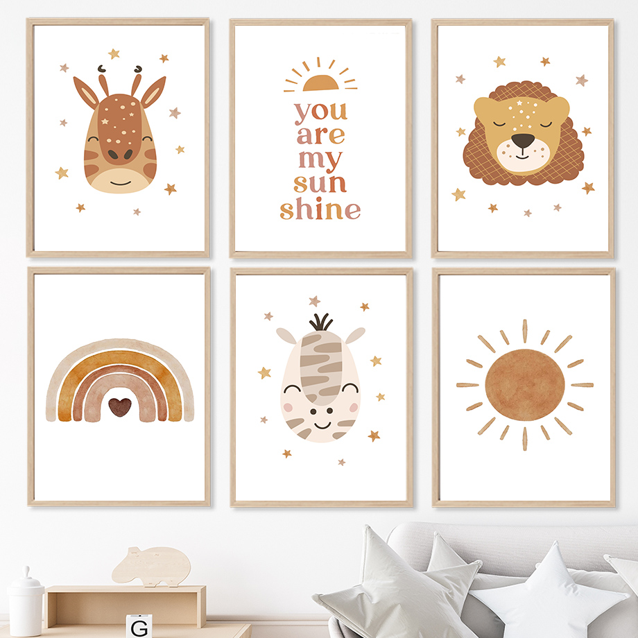 Boho Nursery Wall Art Neutral  - Baby Nursery Gender Neutral avaliação e preço