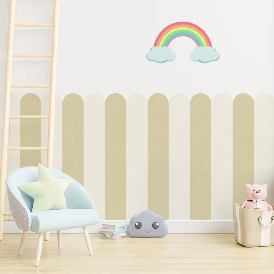 Multicolor Vertical Striped Ar - Baby Nursery Room avaliação e preço
