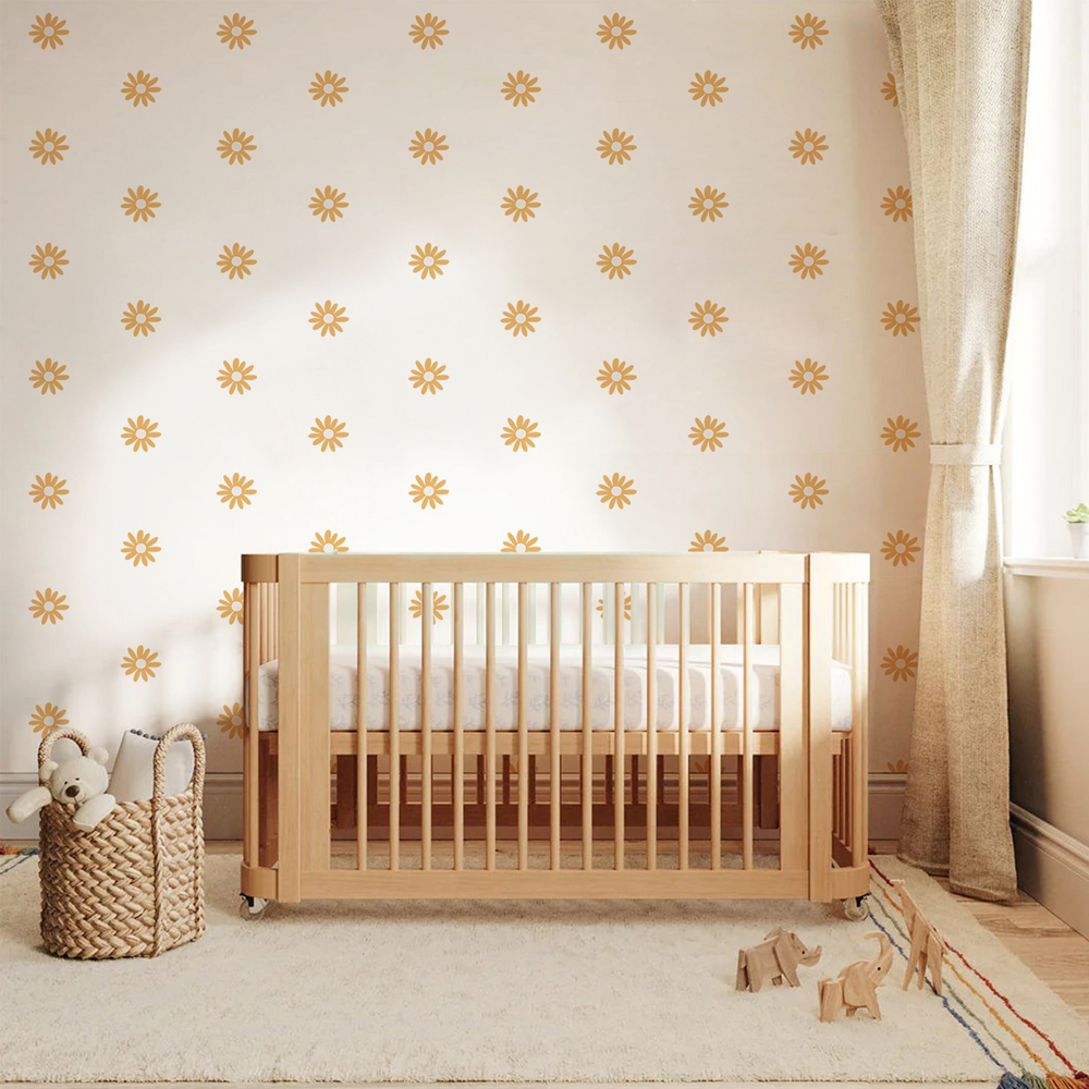 Yellow Daisy Wall Stickers for - Baby Nursery Yellow Walls avaliação e preço