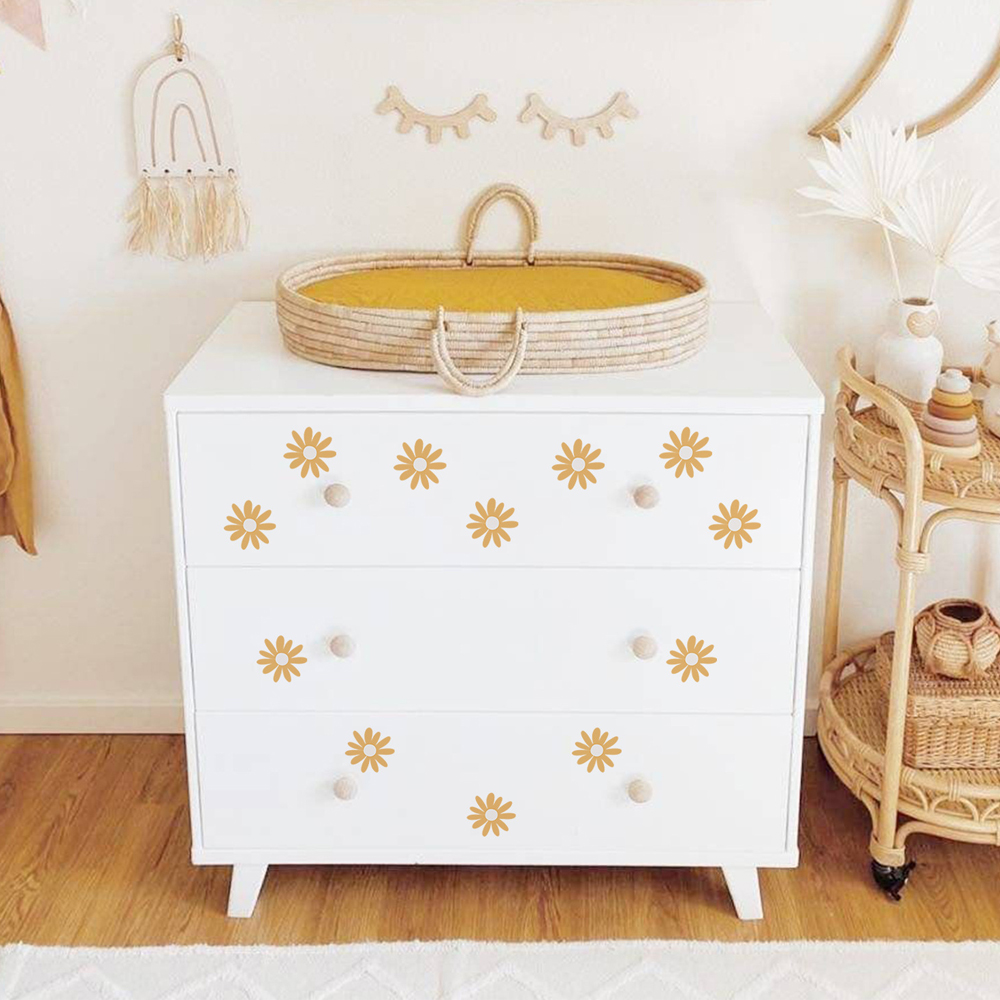 Yellow Daisy Wall Stickers for - Baby Nursery Yellow Walls avaliação e preço
