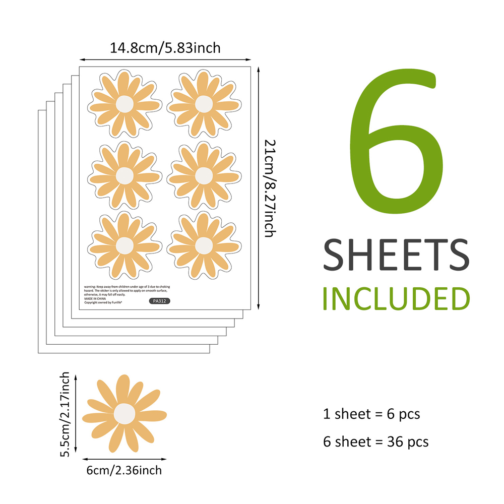 Yellow Daisy Wall Stickers for - Baby Nursery Yellow Walls avaliação e preço