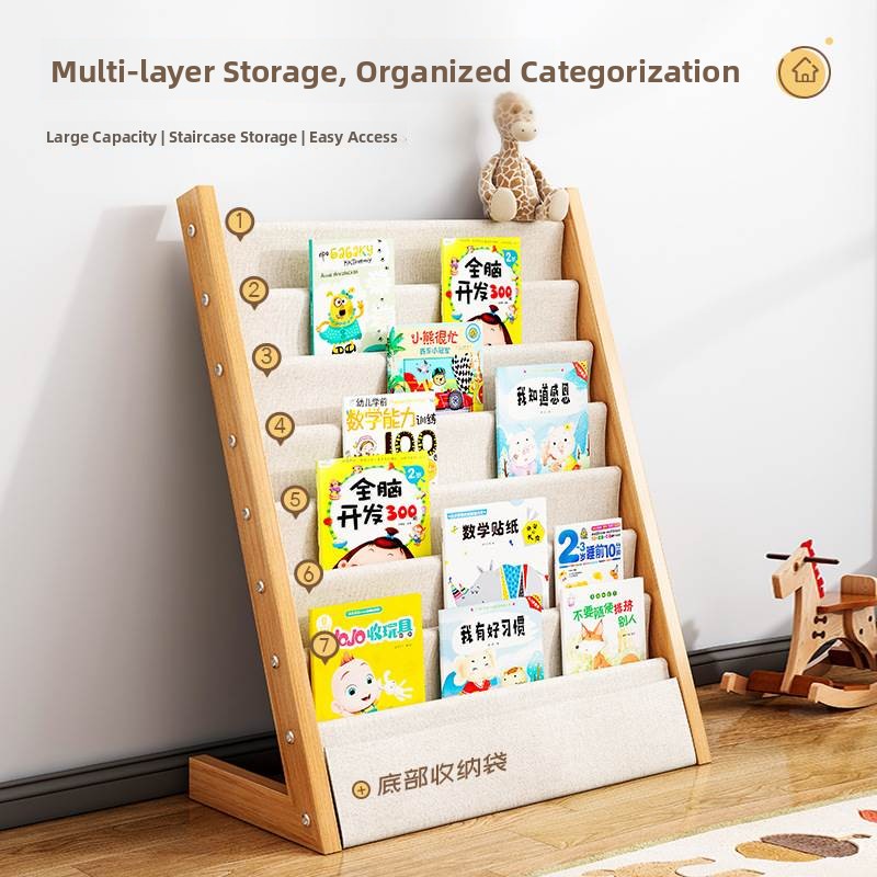  Wood Children's Bookshelf Flo - Baby Nursery Shelf avaliação e preço