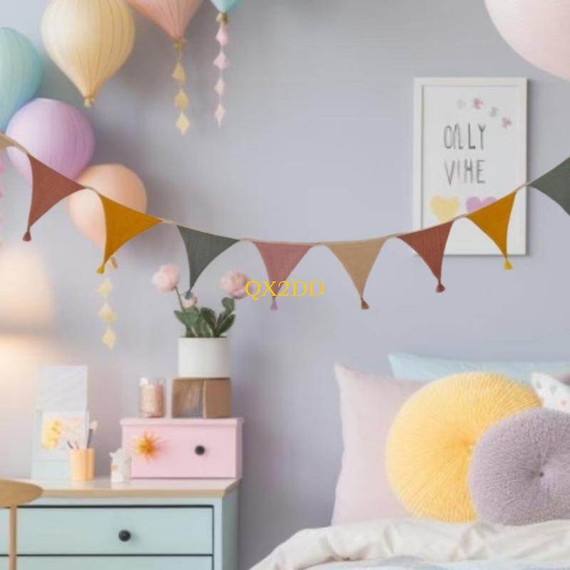 QX2D Soft Fabric Bunting Banne - Baby Nursery Gender Neutral avaliação e preço