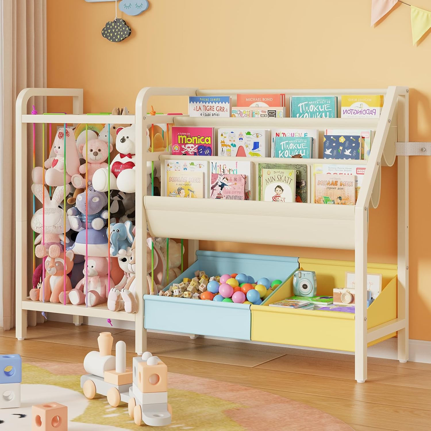 B5 Kids Bookshelf and Toy Stor - Baby Nursery Shelf avaliação e preço