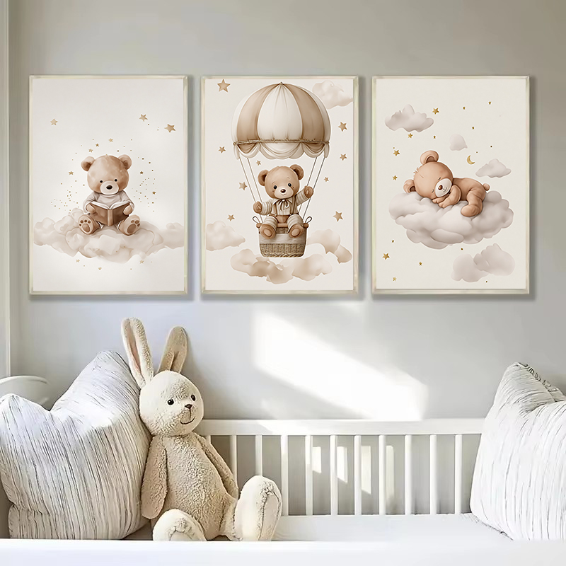 3pcs/set Bohemian Teddy Bear A - Baby Nursery Room avaliação e preço