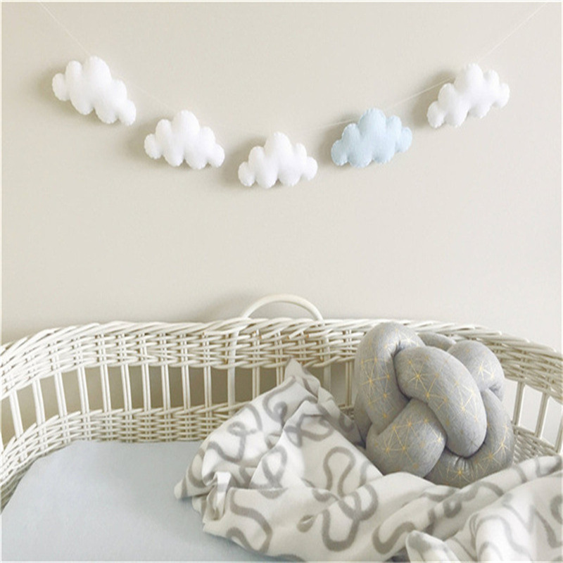 Nordic Felt Cloud Garlands Str - Baby Nursery Ornaments avaliação e preço