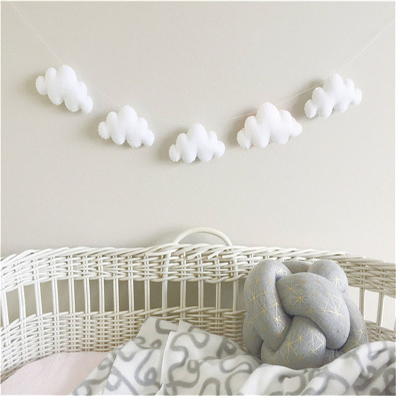 Nordic Felt Cloud Garlands Str - Baby Nursery Ornaments avaliação e preço