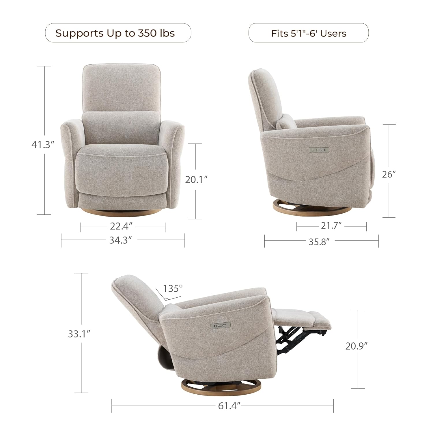 Nursery Rocking Swivel Glider  - Rocking Chair Nursery avaliação e preço