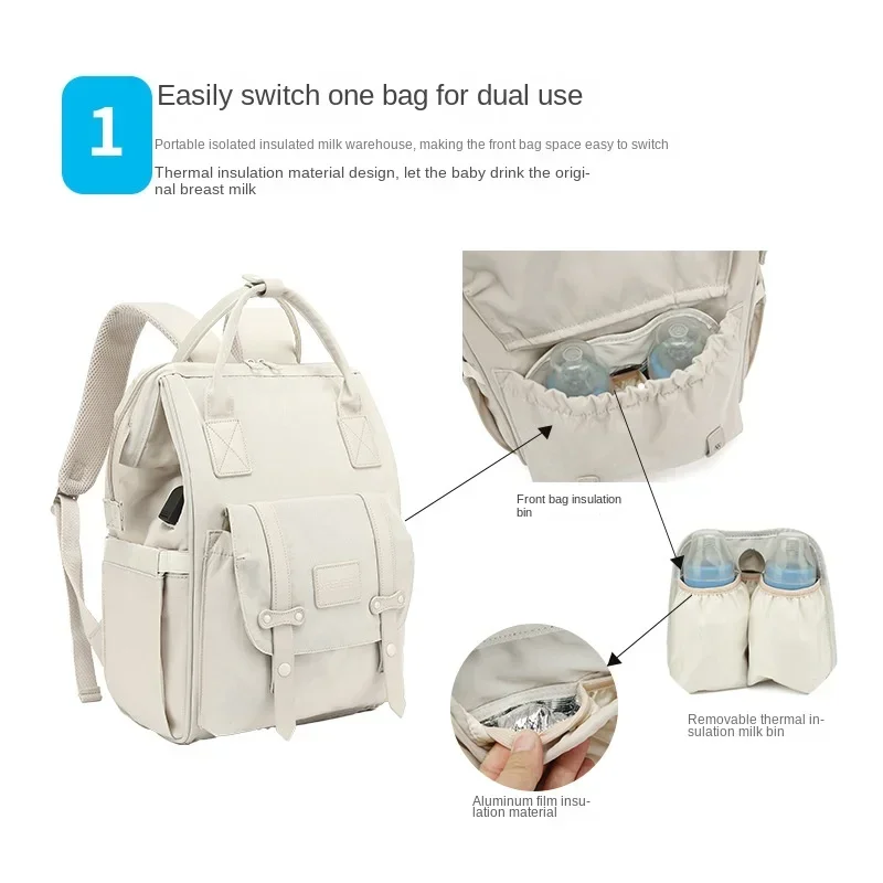 Baby Nappy Bag Mummy Bag Backp - Baby Nursery Backpack avaliação e preço