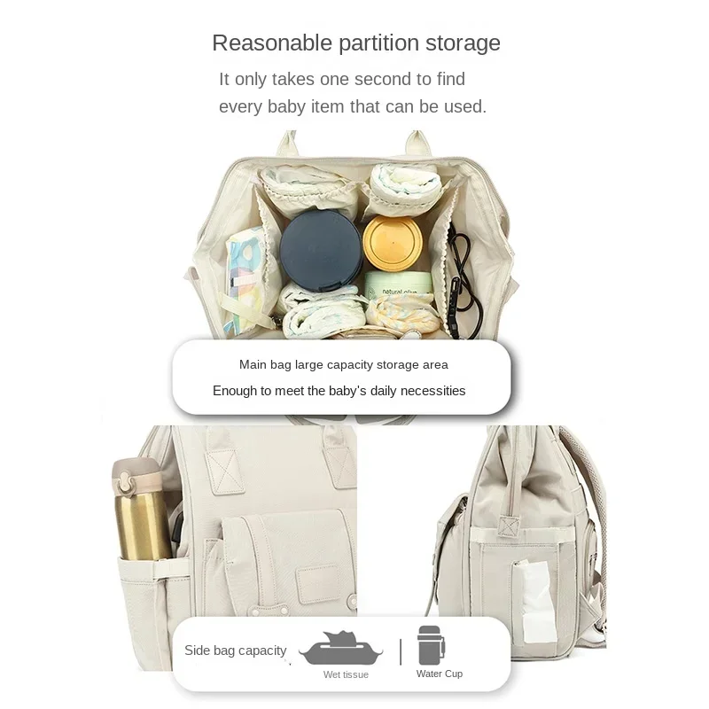 Baby Nappy Bag Mummy Bag Backp - Baby Nursery Backpack avaliação e preço